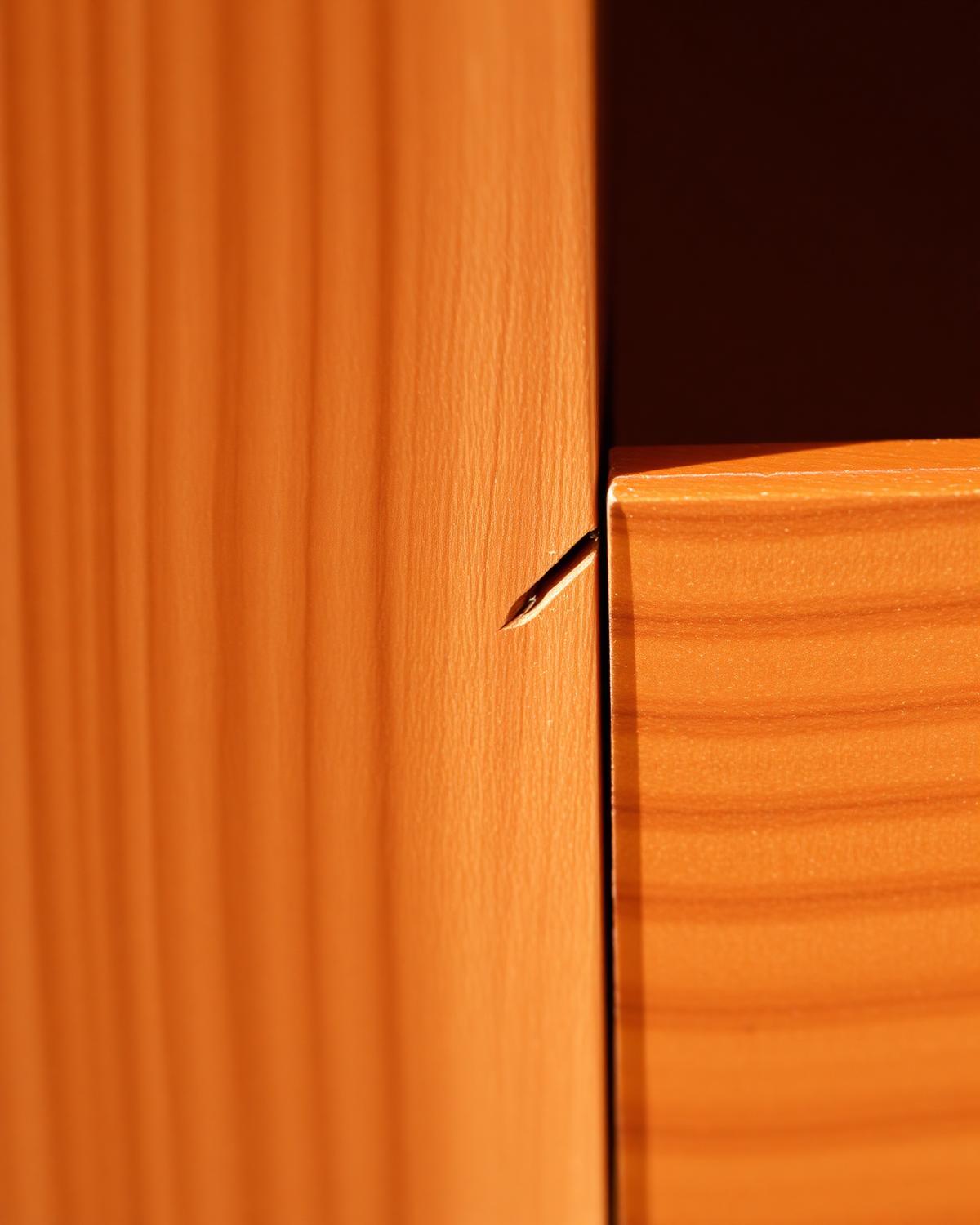 Hand-finished timber joint