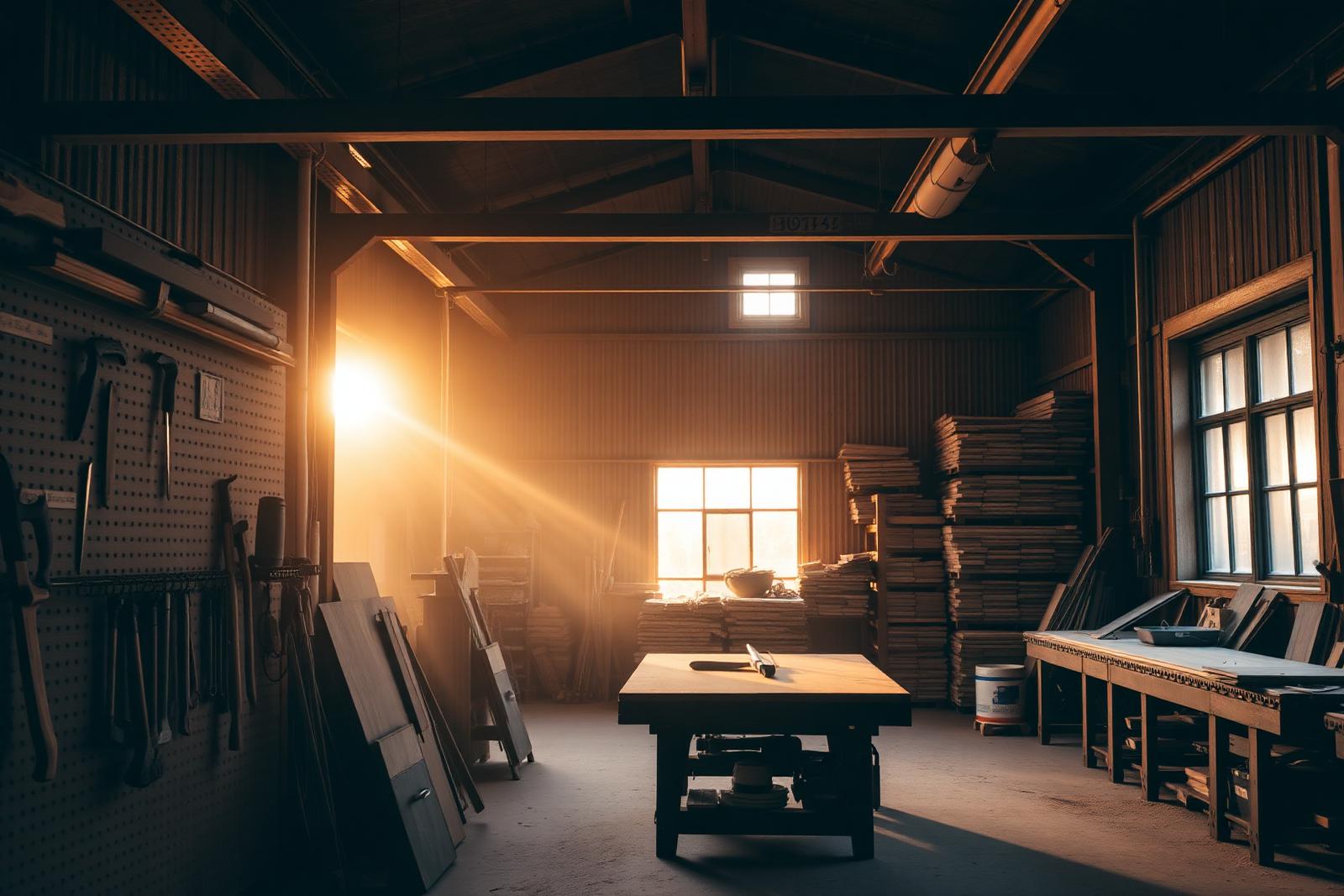 Inside the Titan Carpentry workshop