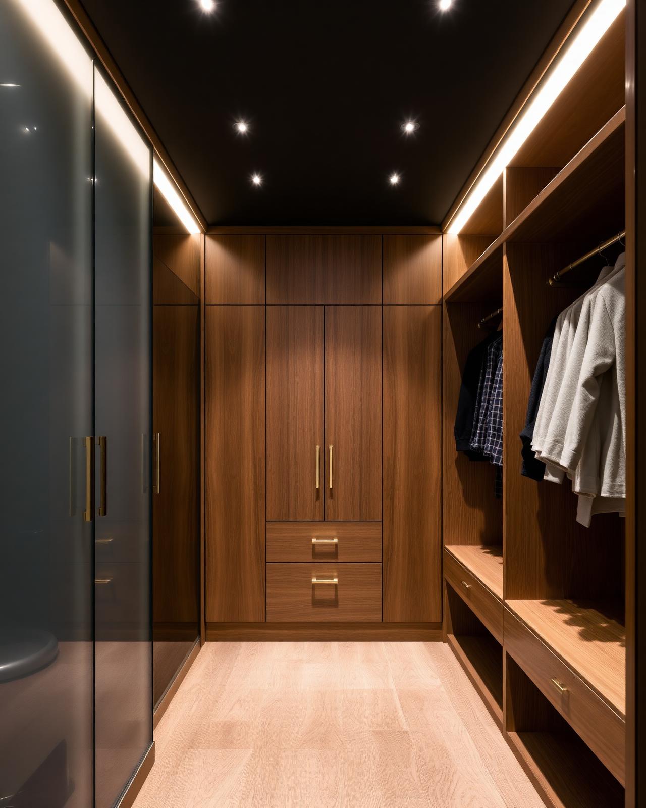 Custom walk-in wardrobe joinery